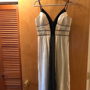 BCBG black and cream dress